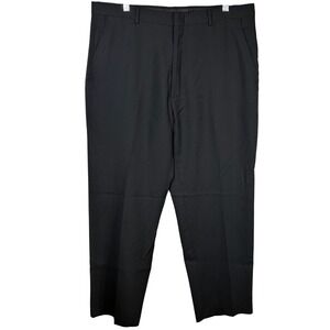 Kenneth Cole Reaction‎ Mens Black Wool Blend Dress Pants Size 38x32